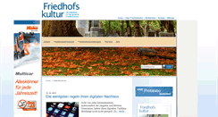 Desktop Screenshot of friedhofskultur.de